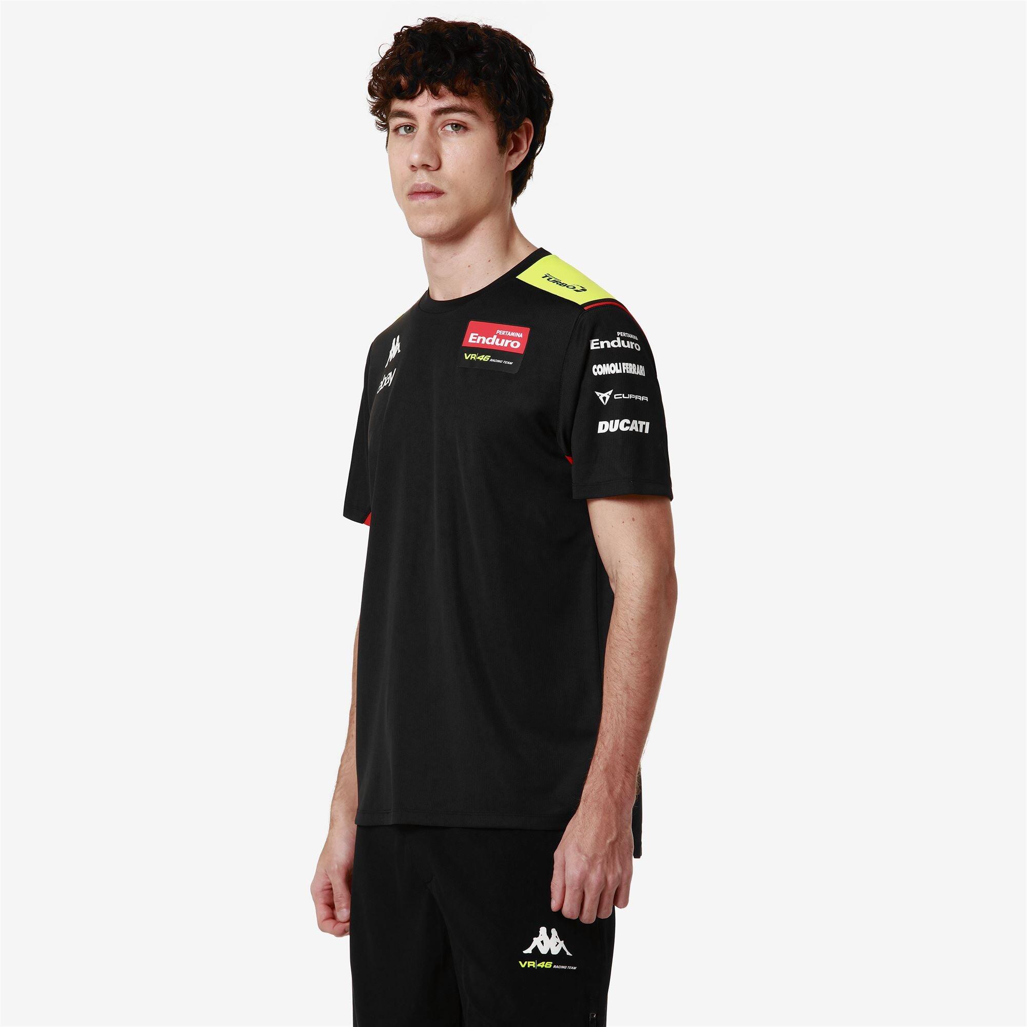 T-shirt da bambino in poliestere nero da moto 4/6