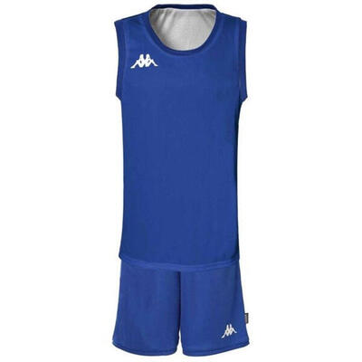 Completo canotta pantaloncino da uomo in poliestere verde da basket