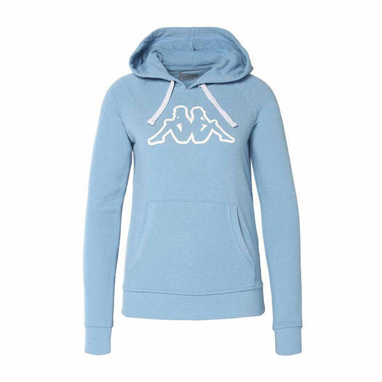 Sweat à Capuche Bleu Femme Kappa Belle Slim