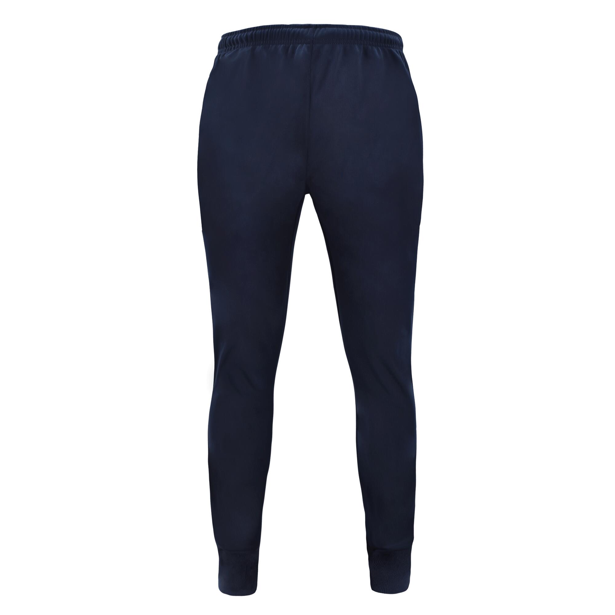 Oversize spodnie treningowe z poliestru niebieskie