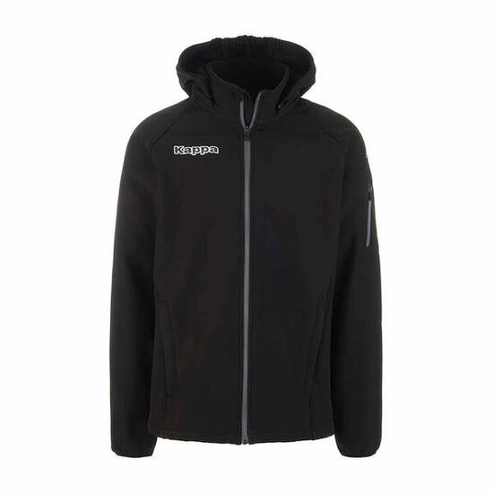 Veste à capuche manches longues homme Valas noir
