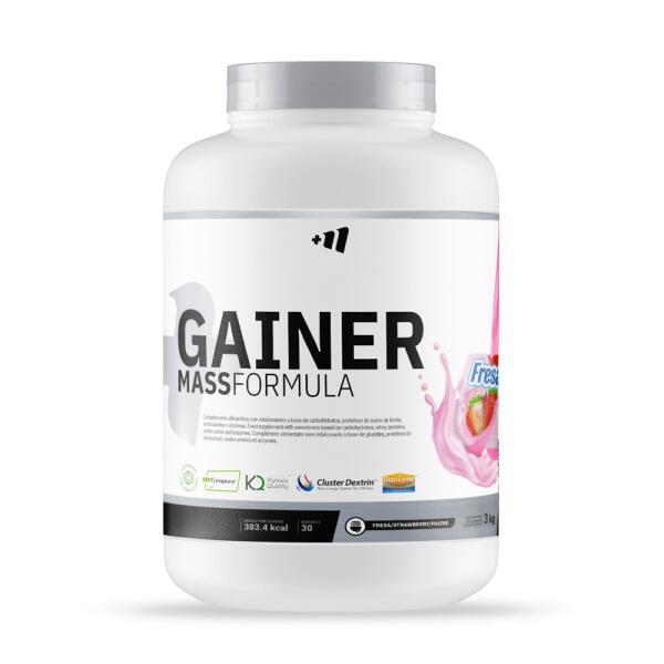 Formuła Gainer MASS - 3 kg truskawka MASMUSCULO