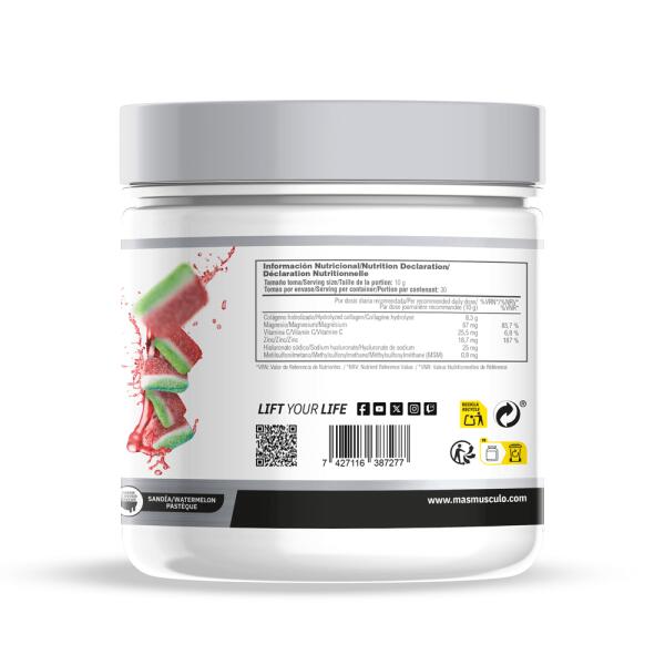 Collagen + MSM + Magnesium - 300g Sandias de la gelée de MM Supplements