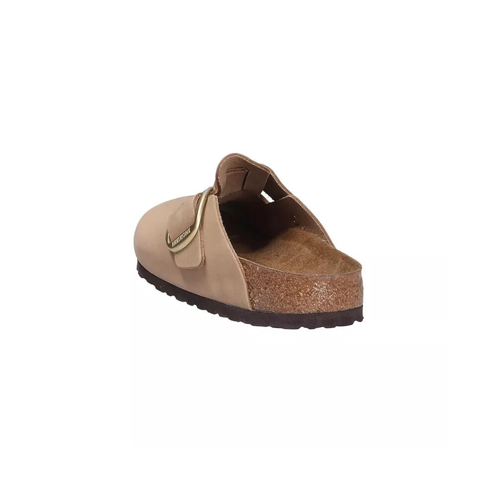 Chausson mule Birkenstock BOSTON BIG BUCKLE NUBUCK étroite 4/7