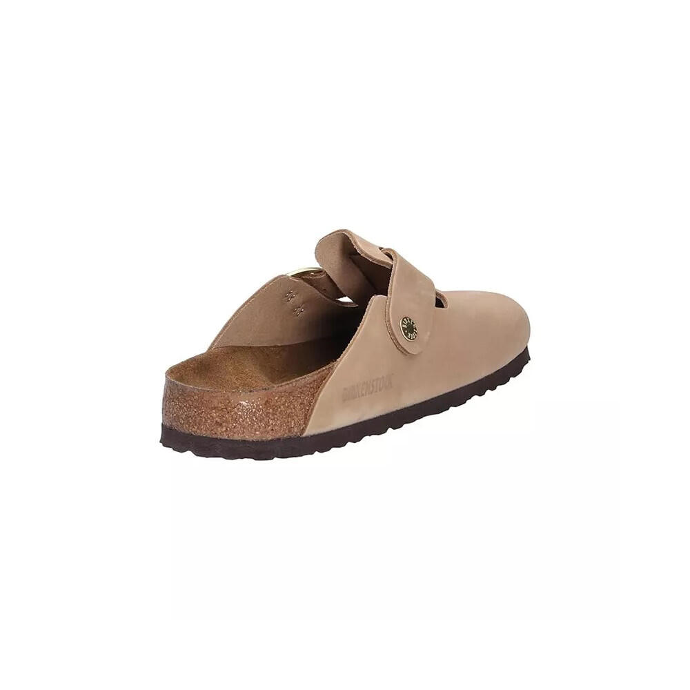 Chausson mule Birkenstock BOSTON BIG BUCKLE NUBUCK étroite 5/7