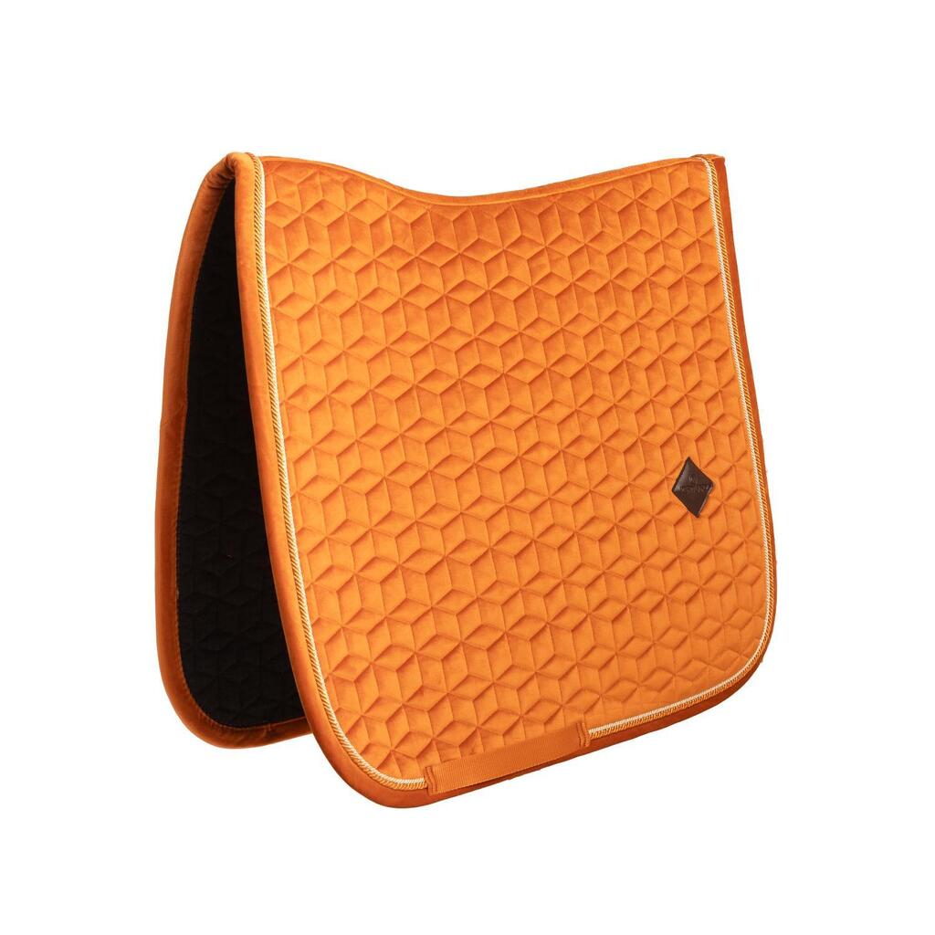 Saddle Pad velvet dressage orange