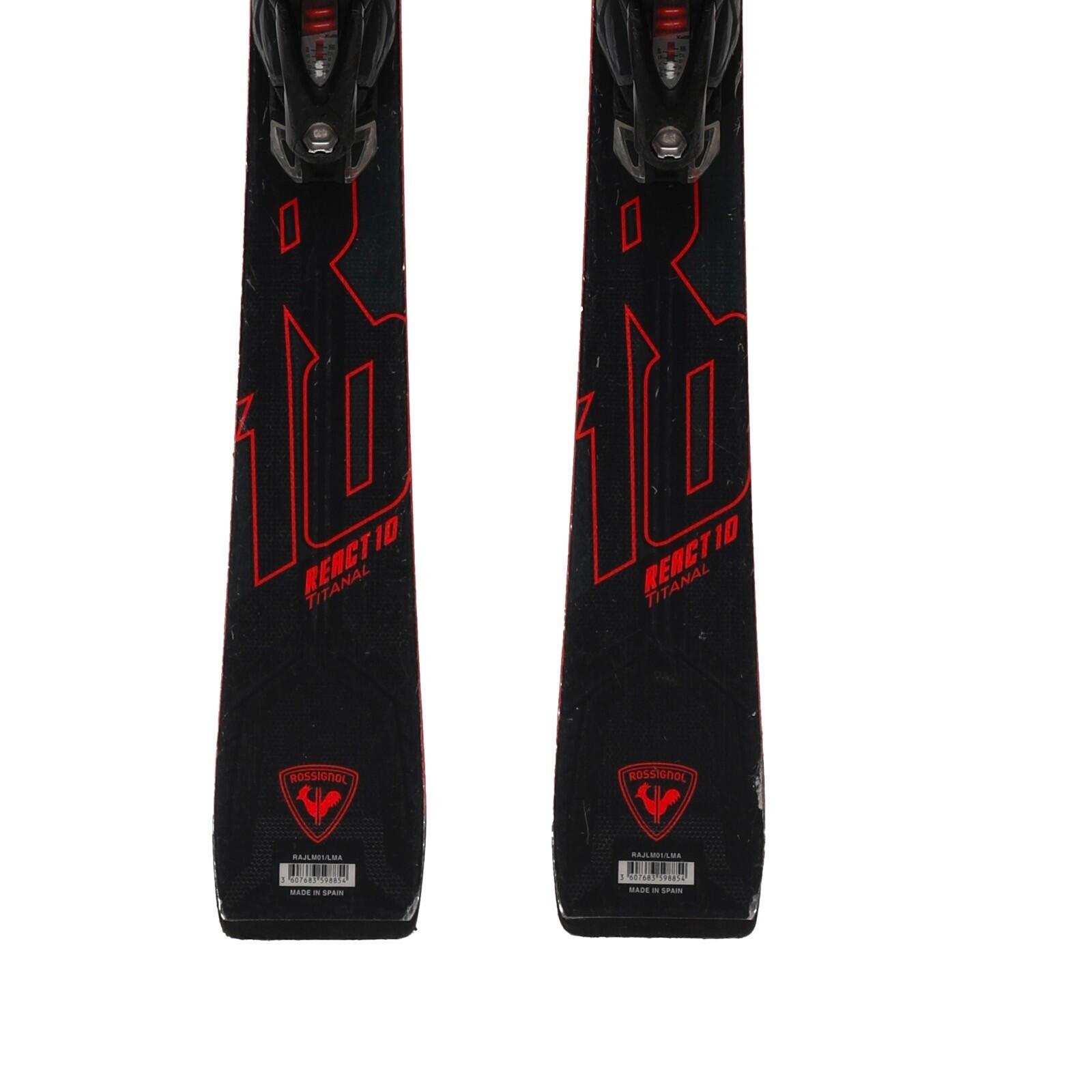RECONDITIONNE - Ski Rossignol React 10 Titanal + Fixations 4/4