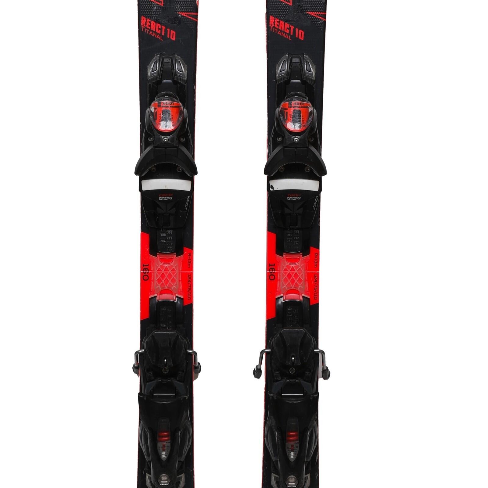 RECONDITIONNE - Ski Rossignol React 10 Titanal + Fixations 3/4