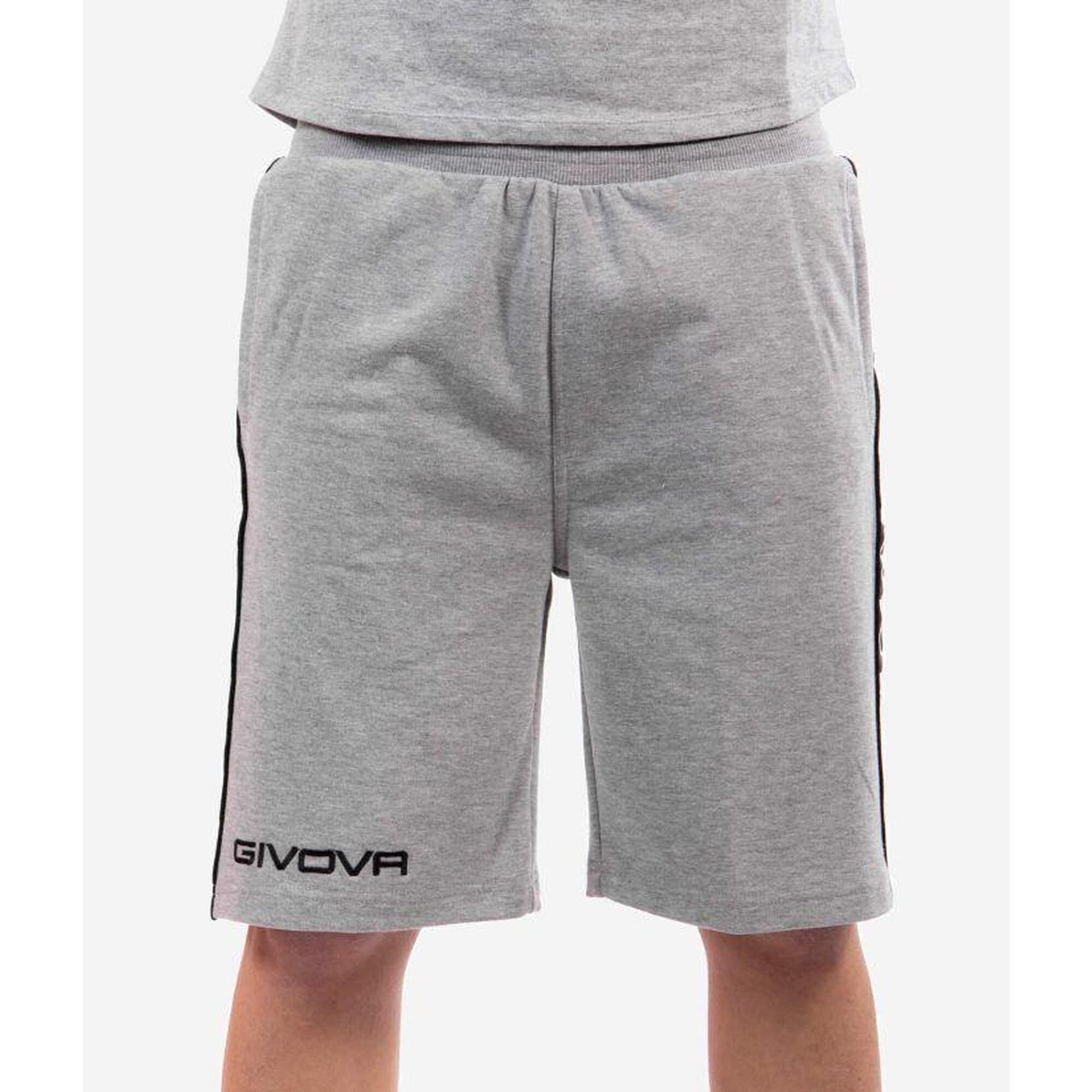 Givova Terry Band Spodenki Sportowe Jasnoszare 2XL - Oddychająca Bawełna
