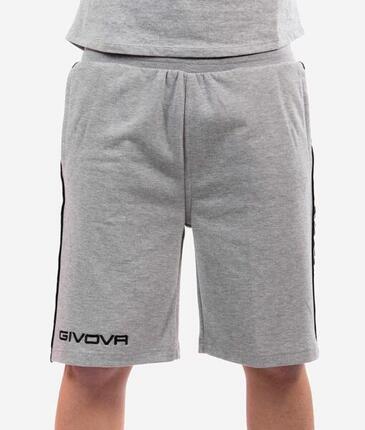 Bermuda uomo givova grigio melange chiaro