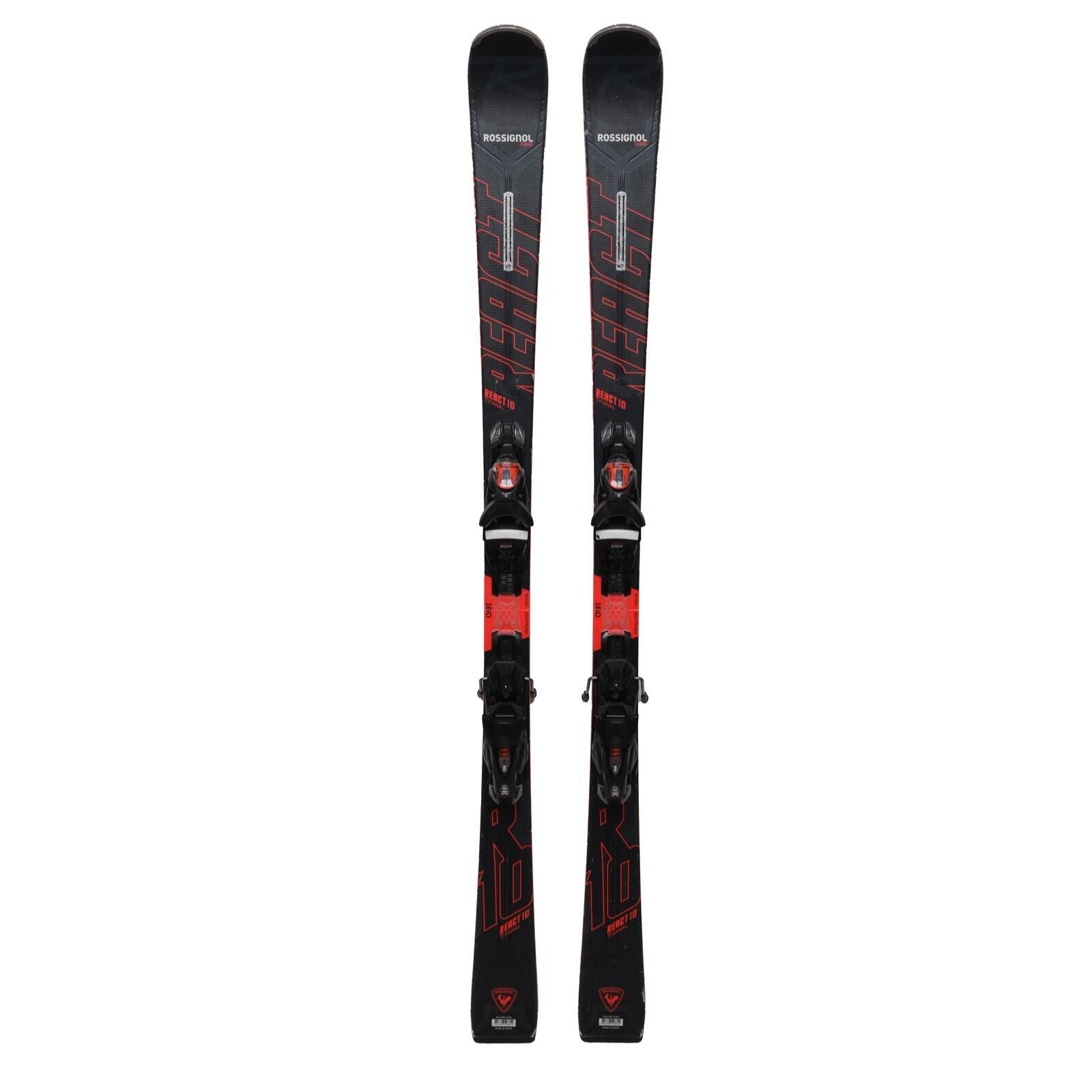 RECONDITIONNE - Ski Rossignol React 10 Titanal + Fixations 2/4