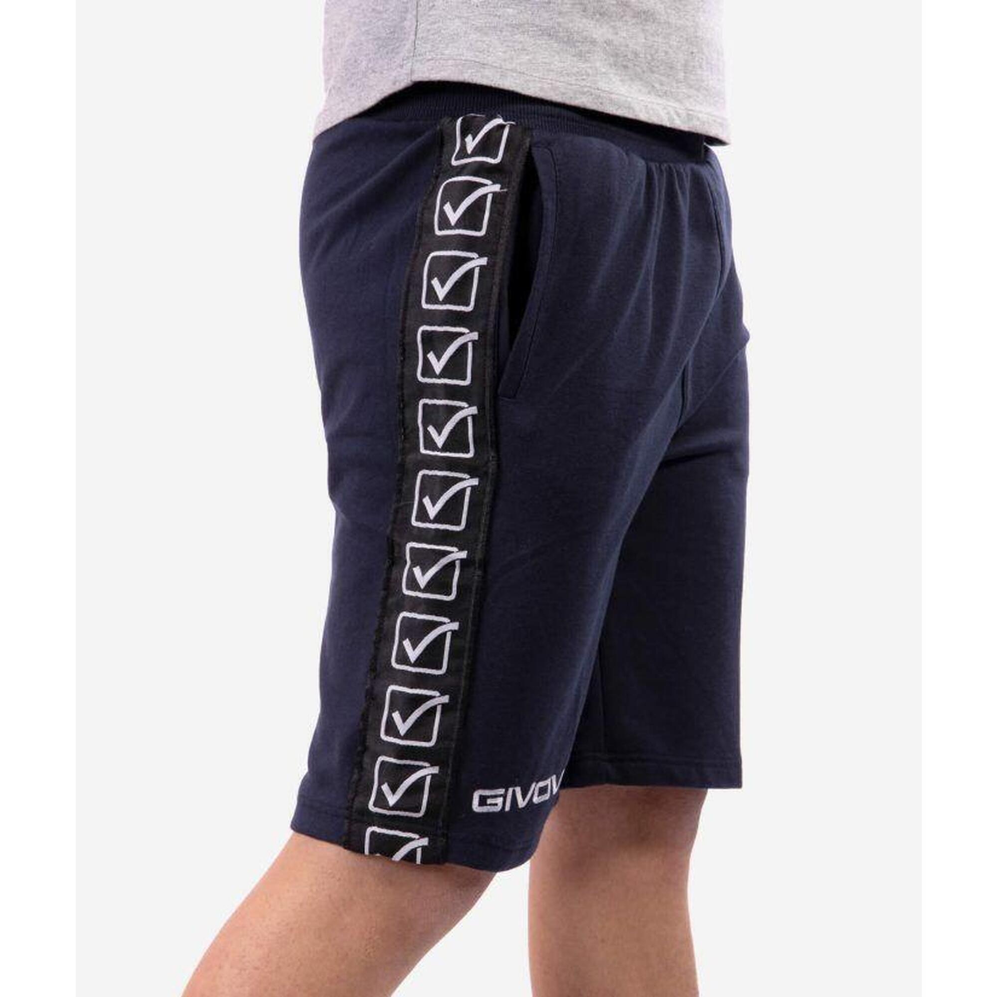 Pantaloni scurți sport Givova Terry Band Albastru Marin