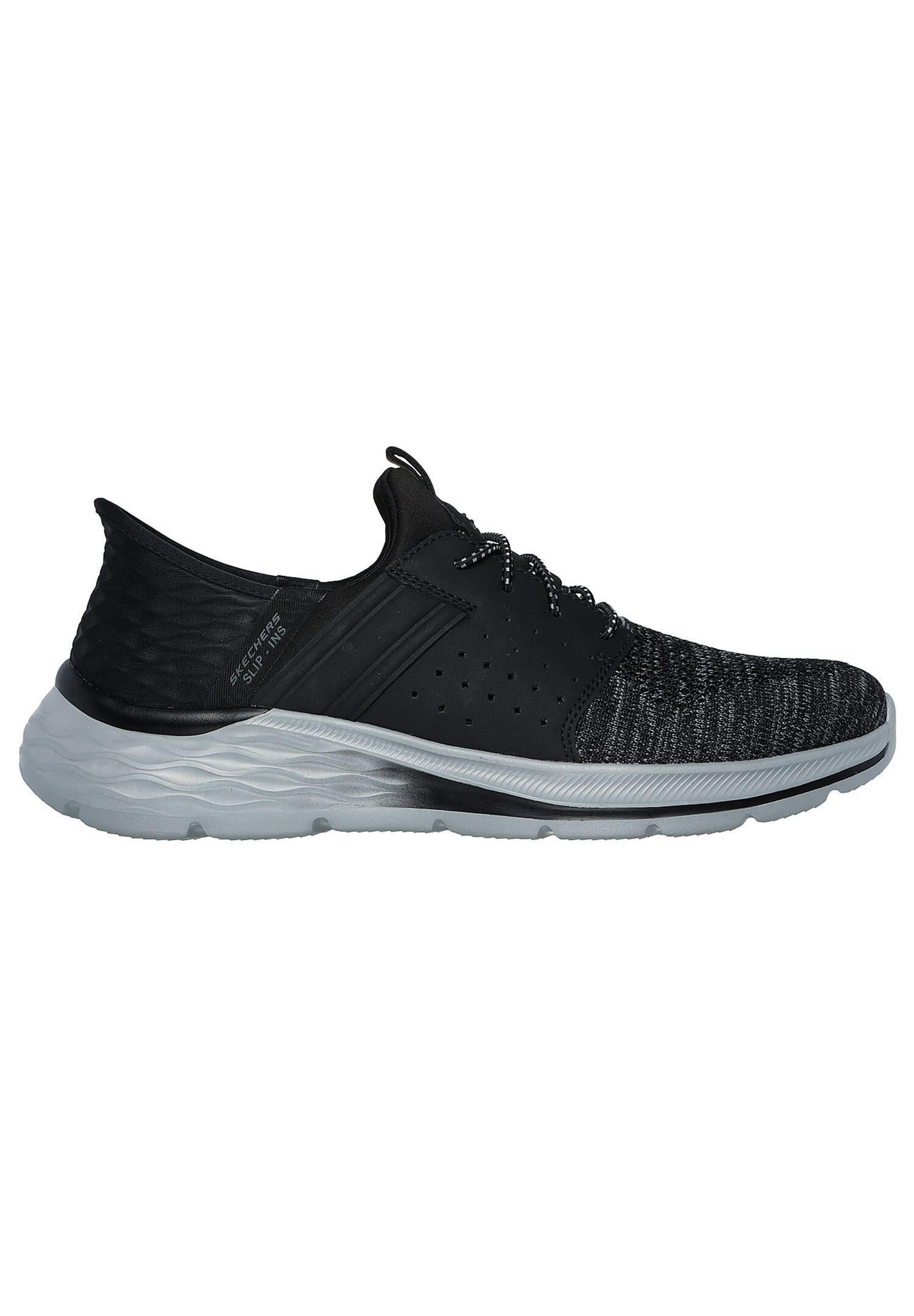 Skechers Herren GARNER - Newick Sneakers Slip ins Vegan 210803 BLK schwarz 6/7