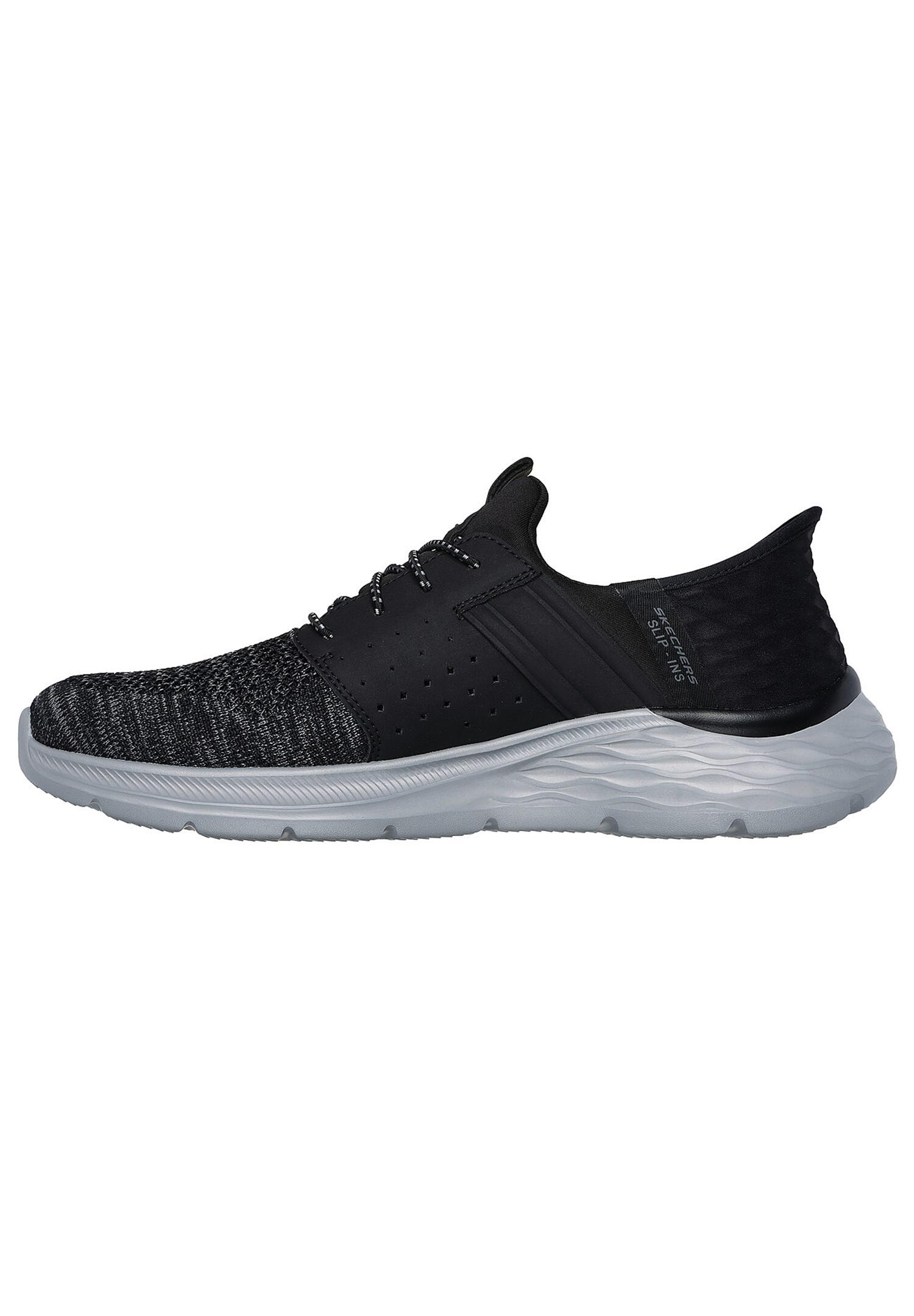 Skechers Herren GARNER - Newick Sneakers Slip ins Vegan 210803 BLK schwarz 7/7