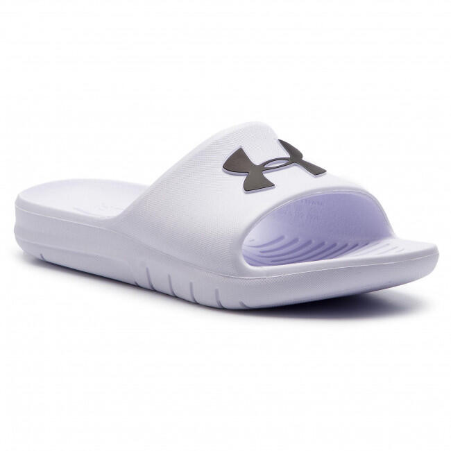 Claquettes UA Core PTH Unisexe Under Armour Blanches et noires 2/5