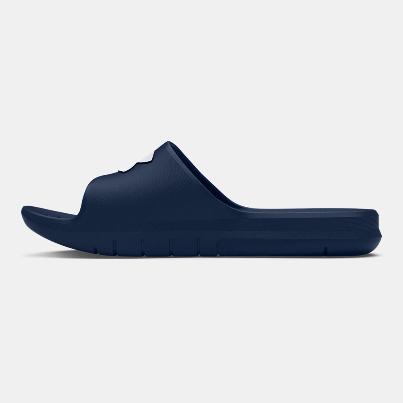 Claquettes UA Core PTH Unisexe Under Armour Bleu marine et blanches 3/5