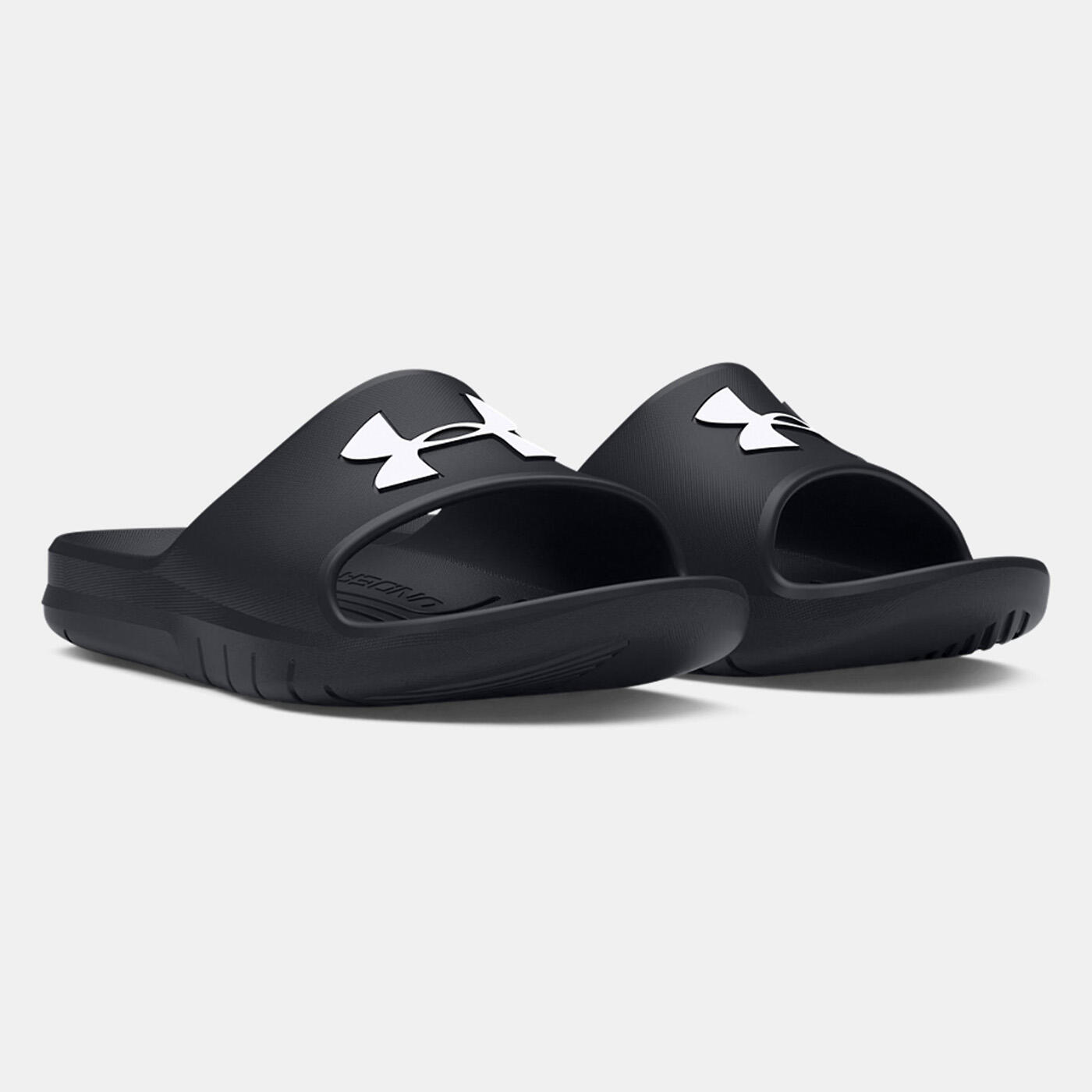 Claquettes UA Core PTH Unisexe Under Armour Noires et blanches 5/5