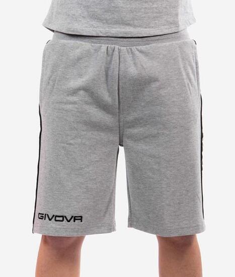 Bermuda uomo givova grigio melange chiaro