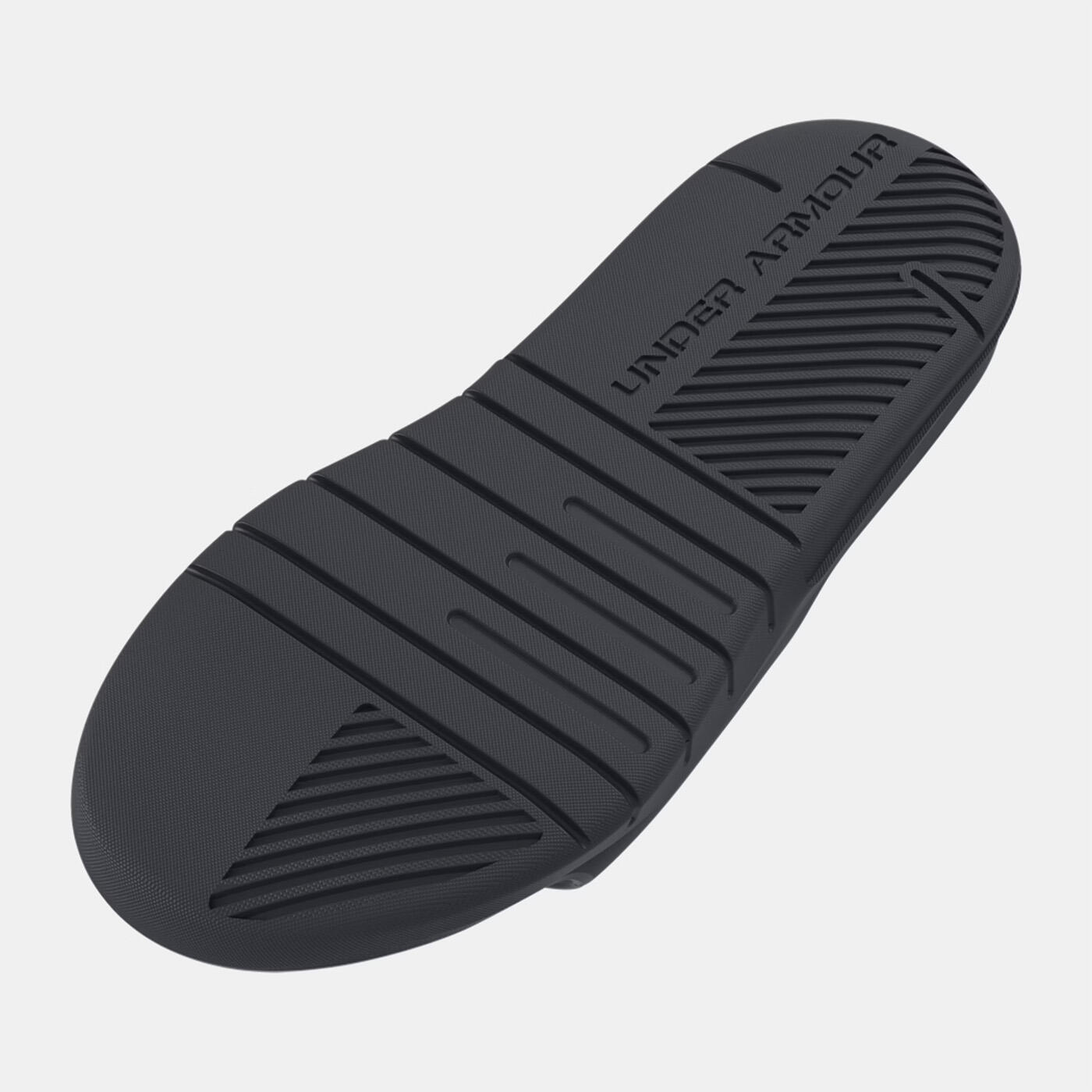 Claquettes UA Core PTH Unisexe Under Armour Noires et blanches 2/5