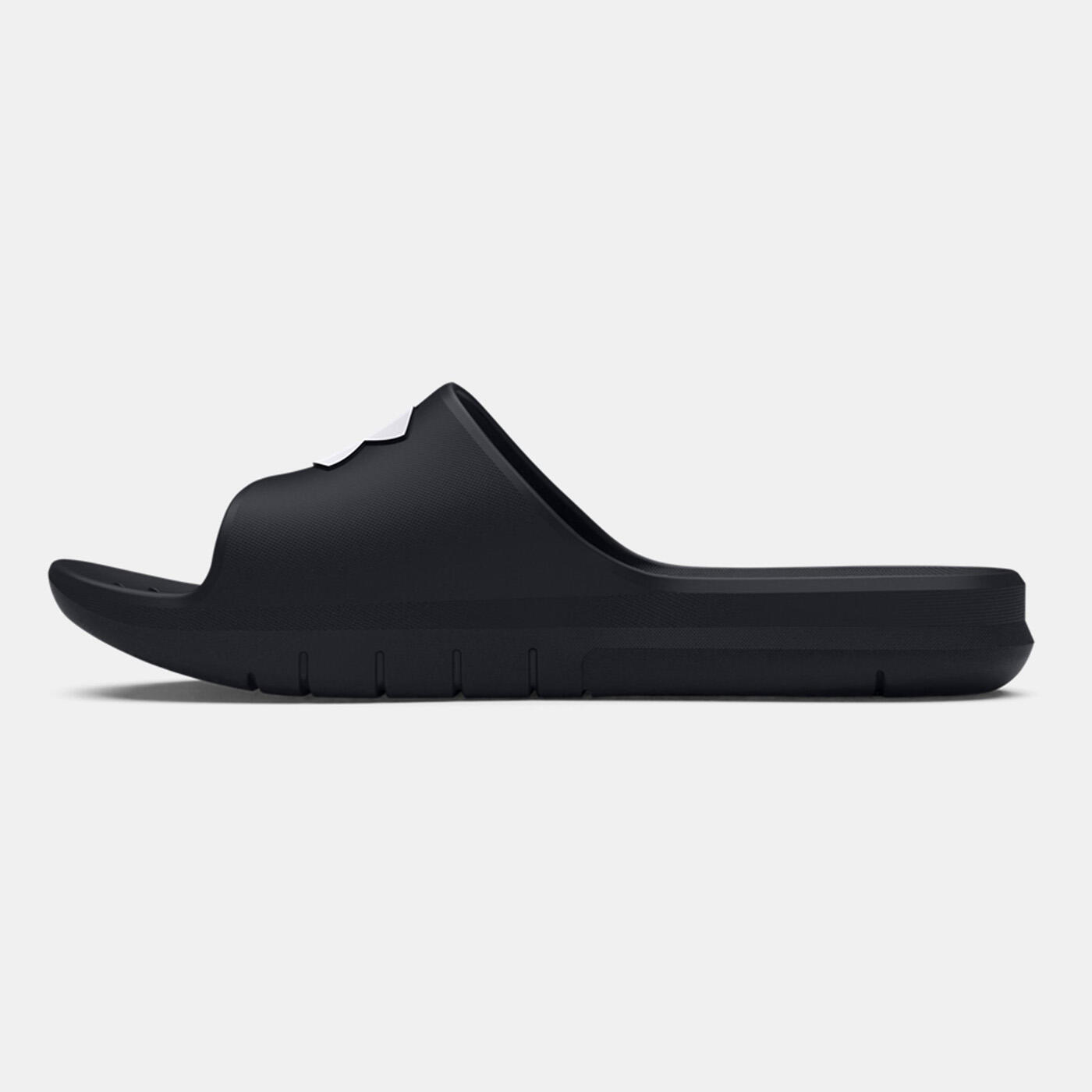 Claquettes UA Core PTH Unisexe Under Armour Noires et blanches 3/5