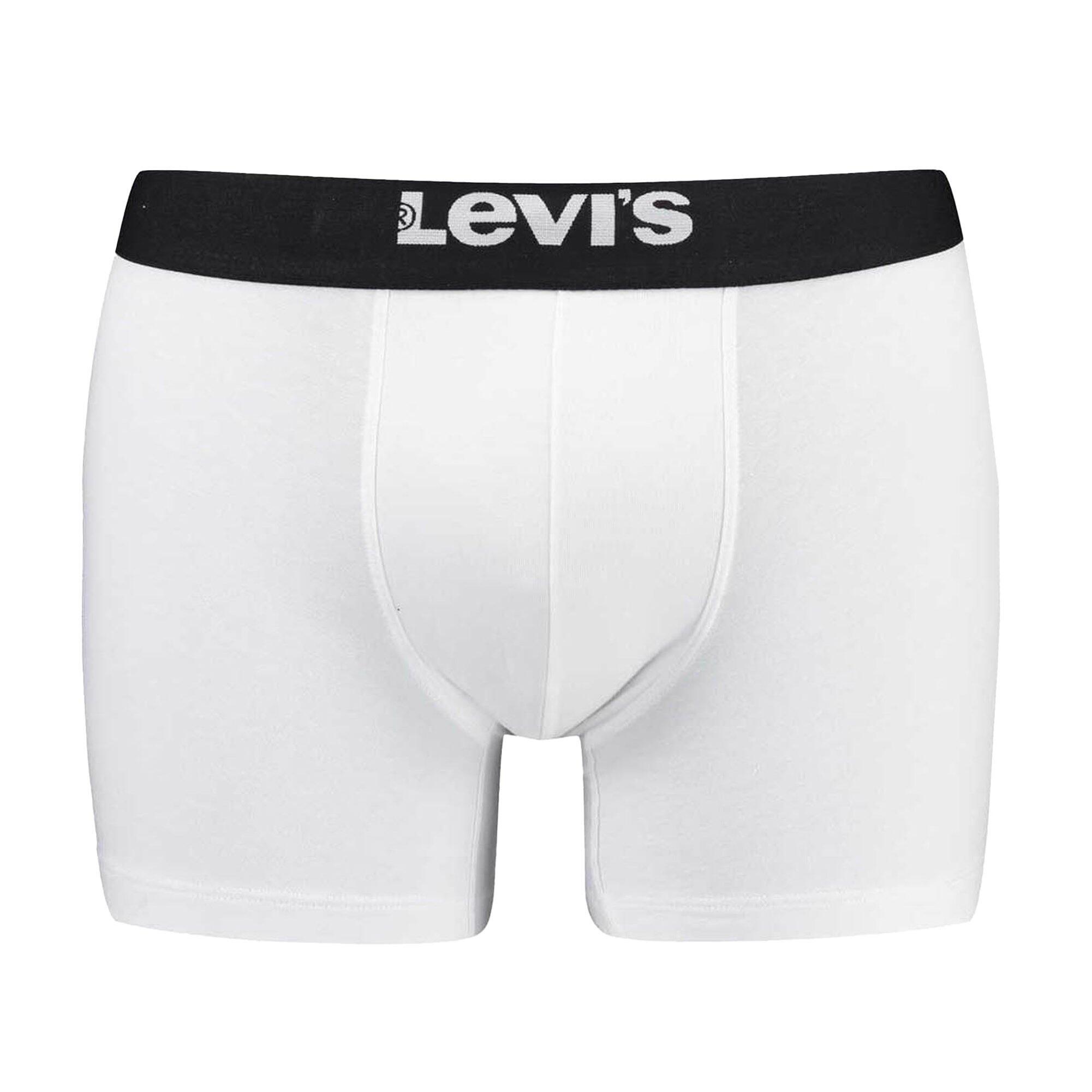Levi's Solid Herren Boxershorts Unterwäsche aus Bio-Baumwolle im 2er Pack 3/3