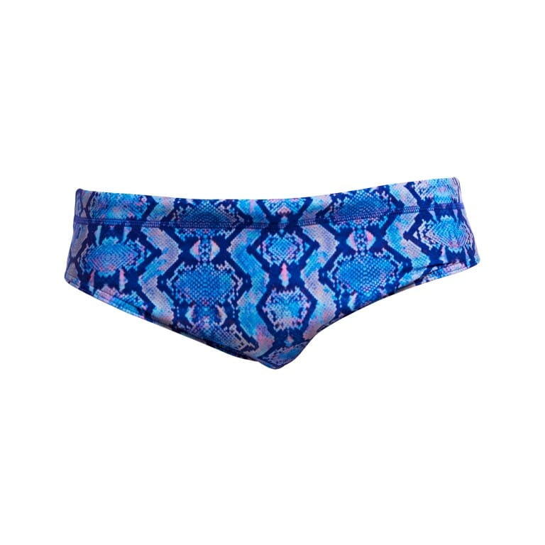 Kąpielówki męskie Funky Trunks Blue Viper - slipy 4/7