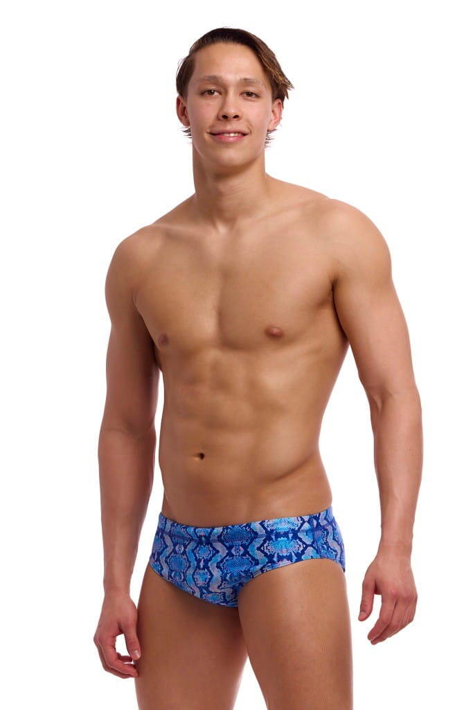 Kąpielówki męskie Funky Trunks Blue Viper - slipy 7/7