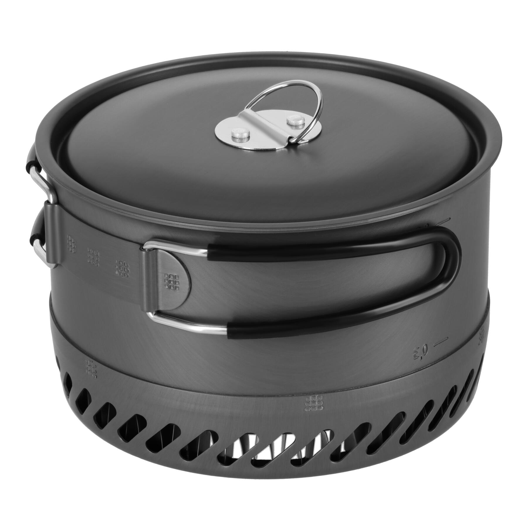 Touring aluminium pot met radiator en deksel NC4203 NILS CAMP 6/7