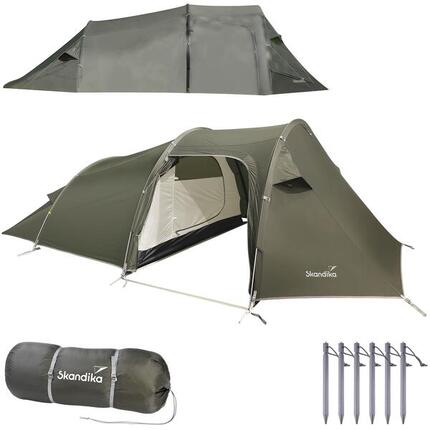 Namiot trekkingowy tunelowy Oteren, 3-osobowy,1 sypialnia, ultralekki