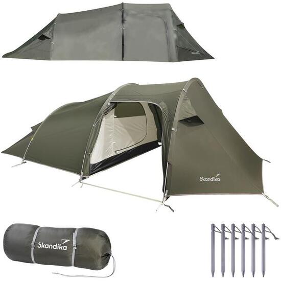 Namiot trekkingowy tunelowy Oteren, 3-osobowy,1 sypialnia, ultralekki