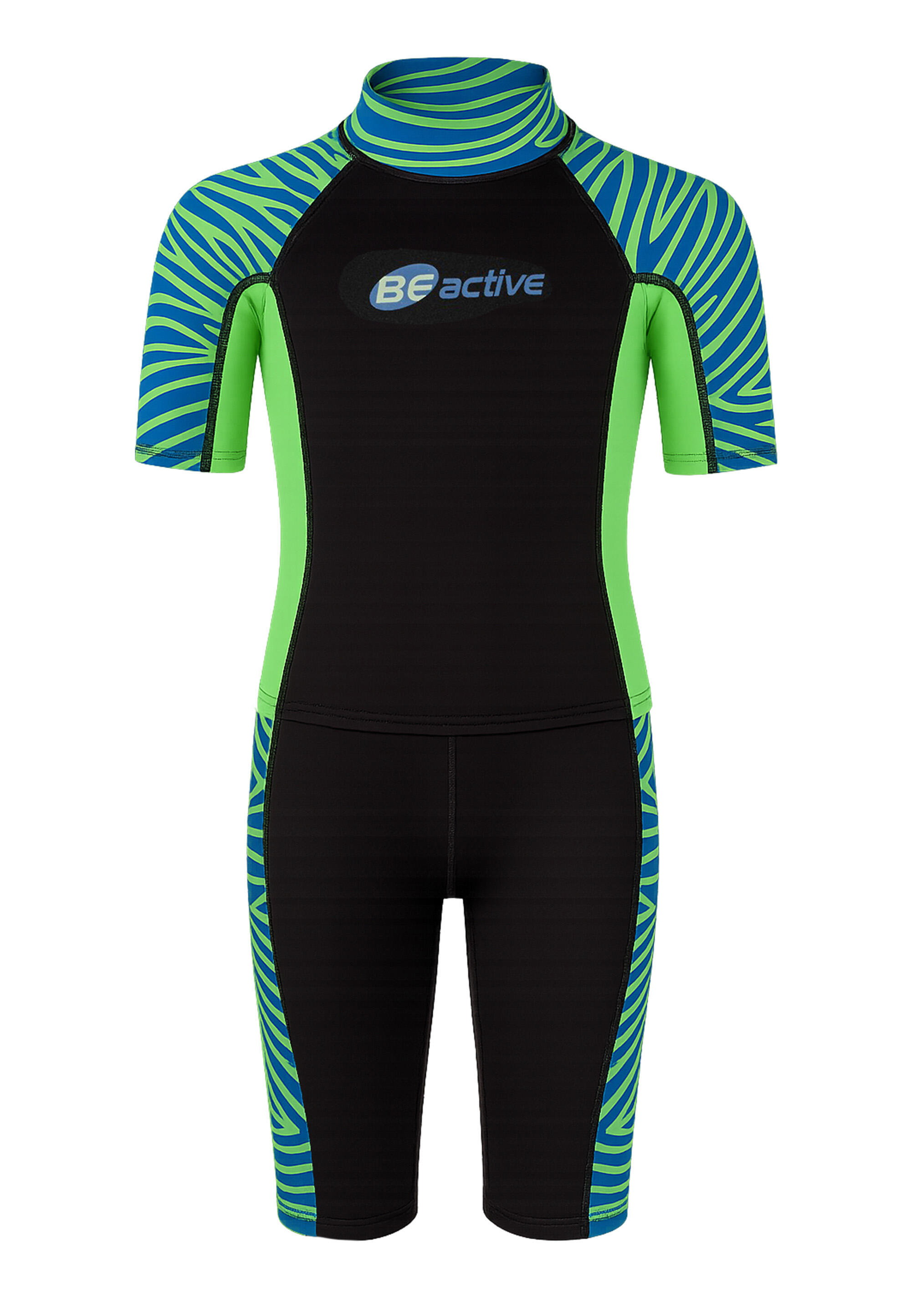BECO Neoprenanzug Neopren-Shorty BEactive Neopren Twins "Zebra Vibes"