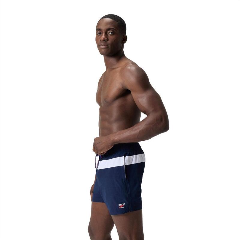 Sort inot bărbați Speedo Jetstream Print Edge Volley 16” bleumarin/ alb
