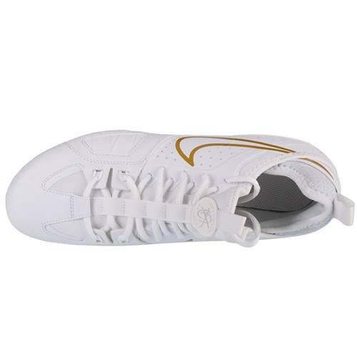 Chaussures de football Nike Huarache 9 blanc 3/4