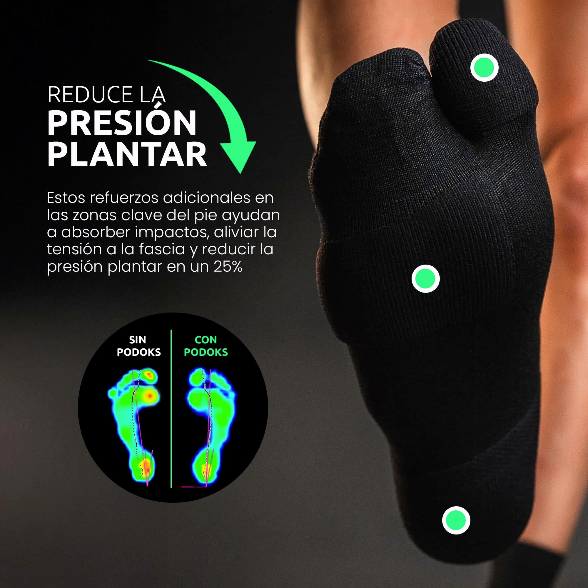 Calcetines Biomecánicos Running Tobillero Negro 2/5