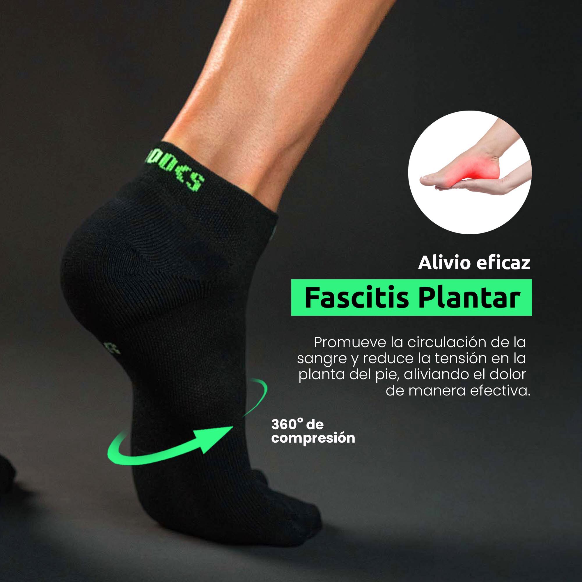 Calcetines Biomecánicos Running Tobillero Negro 3/5
