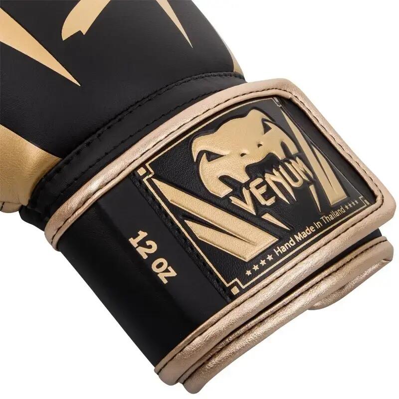 Venum Elite bokshandschoenen zwart/goud 12oz 3/5