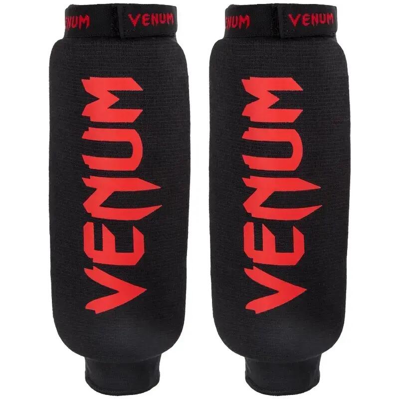 Venum Shin guards Kontact Without Foot - Black/Red