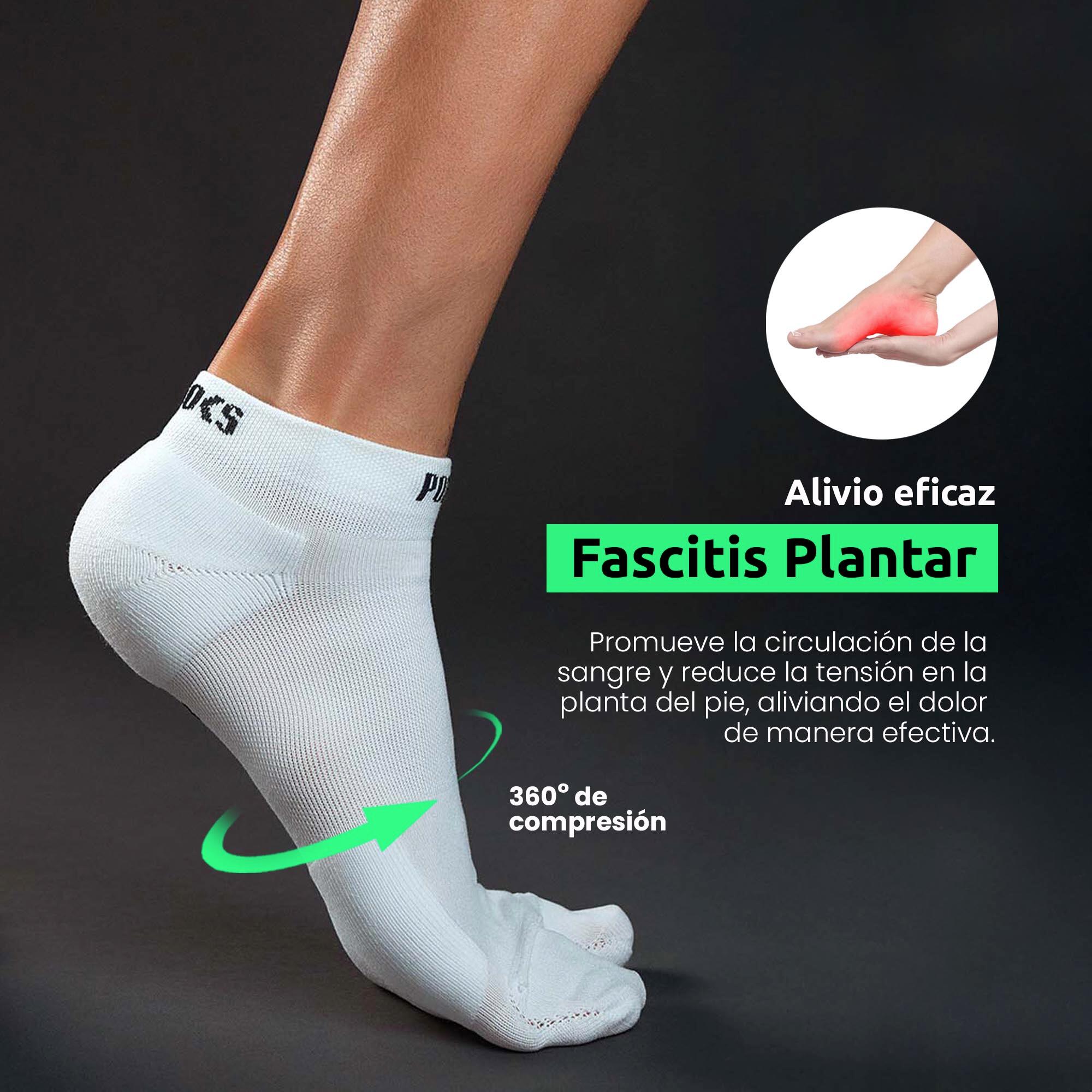 Calcetines Biomecánicos Running Tobillero Blanco 3/7