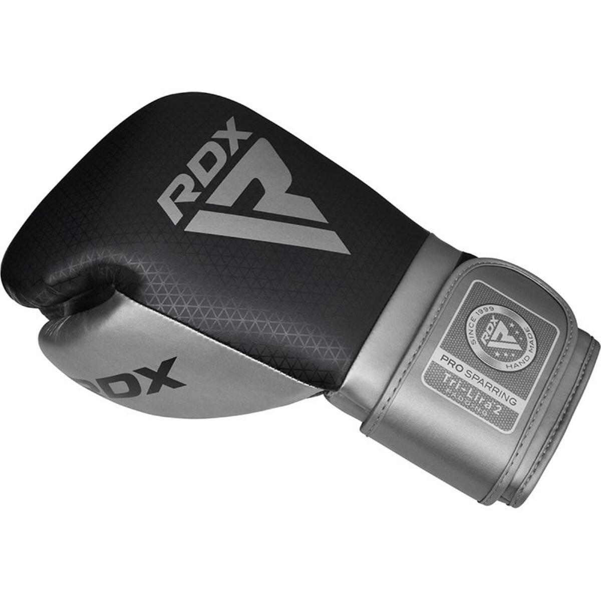 Boxhandschuhe RDX Mark Pro Sparring Tri Lira 2 Silber-14OZ 6/7