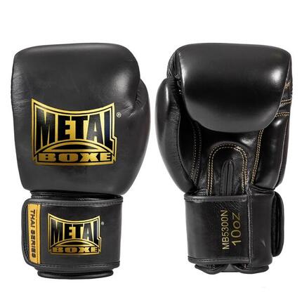 Gants de boxe Thaï cuir métal boxe