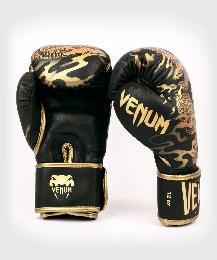 Venum Dragon's Flight bokshandschoenen zwart/bruin 14oz 4/7