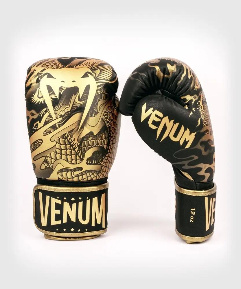 Venum Dragon's Flight bokshandschoenen zwart/bruin 14oz 3/7