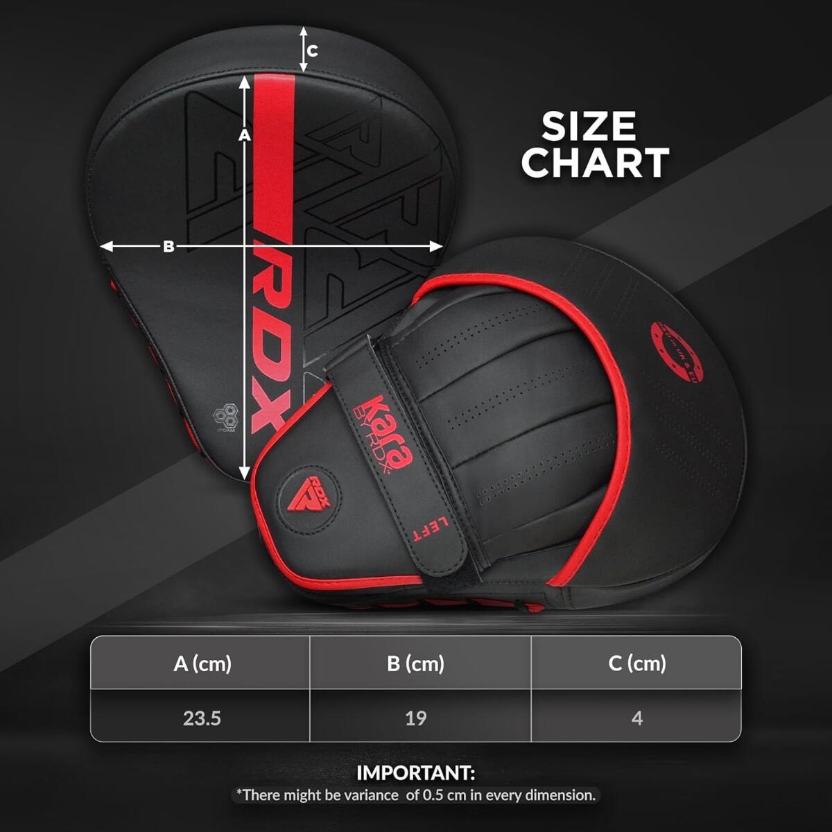 Paos de frappe RDX F6 Focus Pad – Rouge 5/5