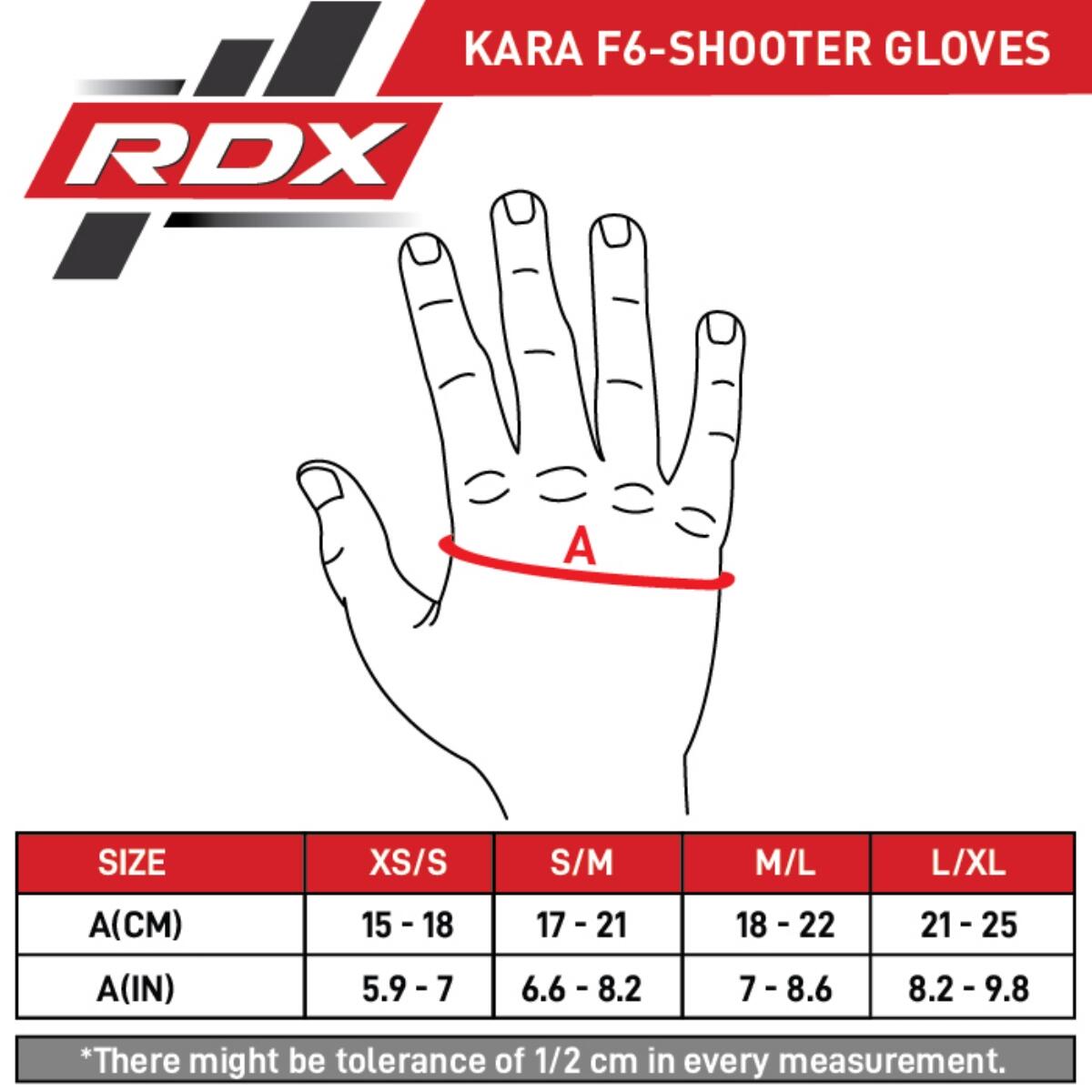 Guanti MMA sparring RDX F6 KARA – Oro – L/XL 7/7