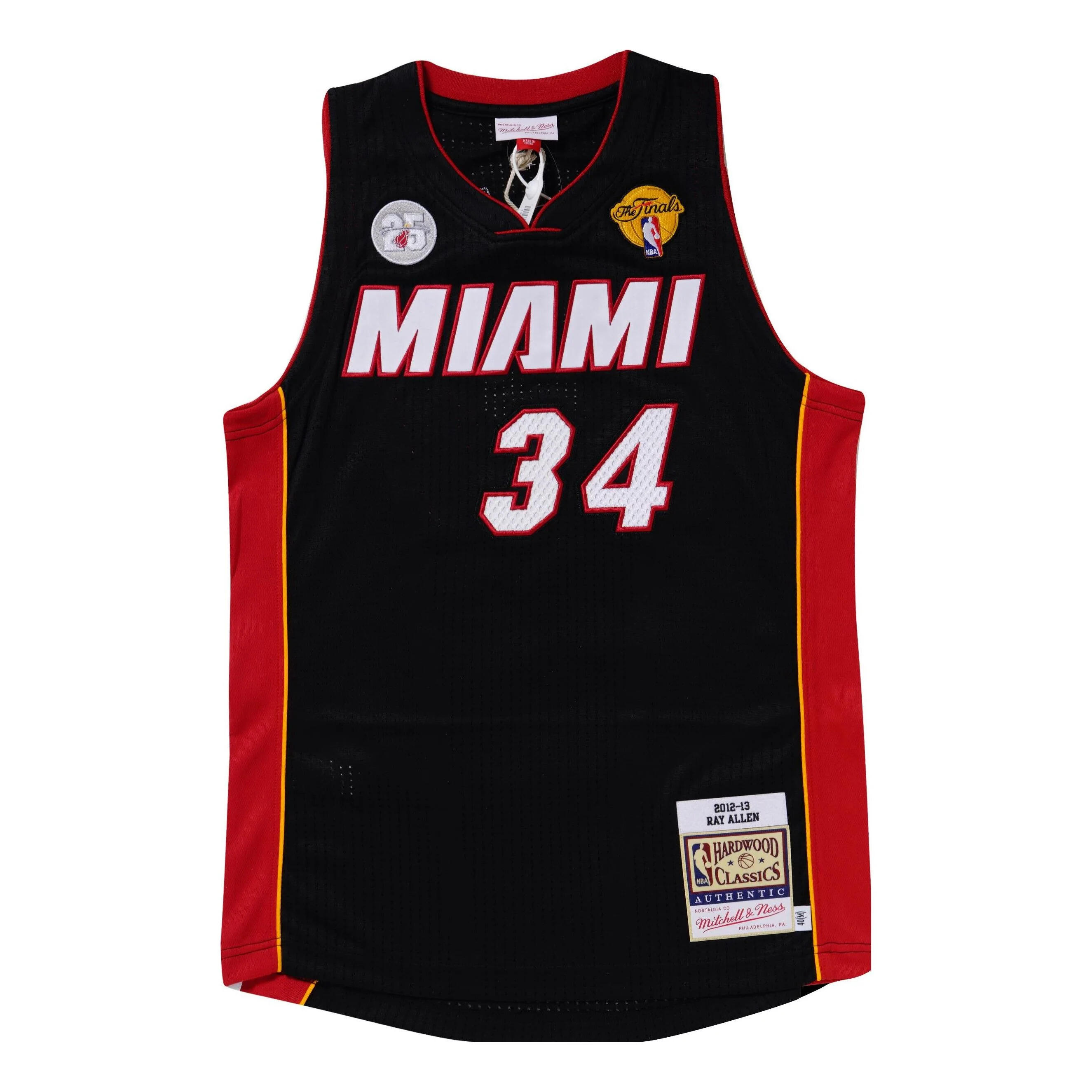 MITCHELL & NESS Miami Heat NBA Jersey Authentic Ray Allen Road Finals 2012/13