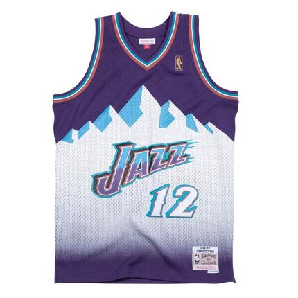 Maillot NBA John Stockton Utah Jazz 1996-97 Mitchell & ness Hardwood Classic swi