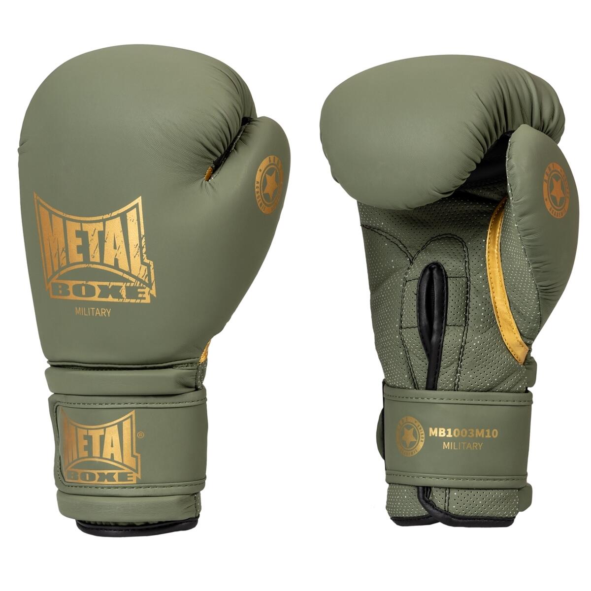 METAL BOXE Luvas de boxe military metal boxe