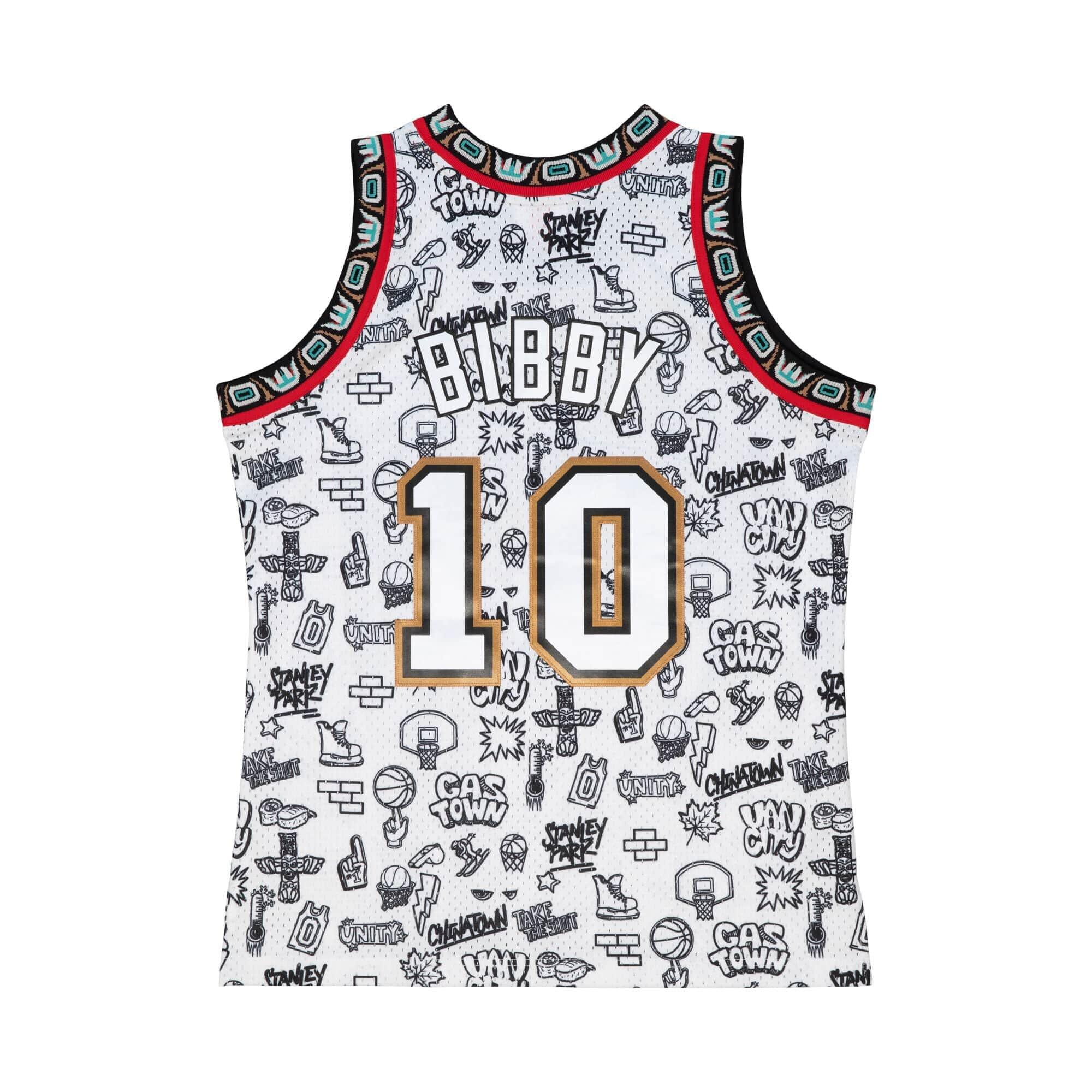 NBA-Trikot Vancouver Grizzlies Doodle Swingman Mike Bibby 1998-99 2/4