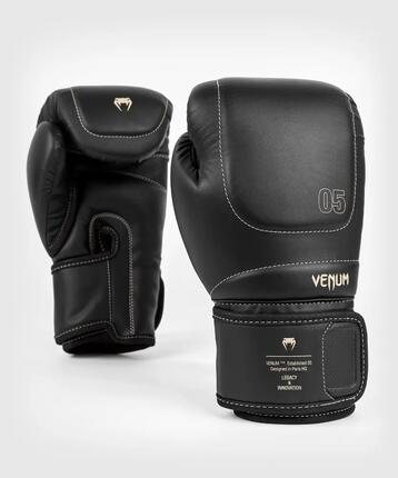 Venum Impact Evo Boxing Gloves - Black - 14 Oz