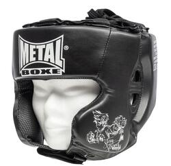 Metal Boxe Casque Entr. Pu Noir Enfant